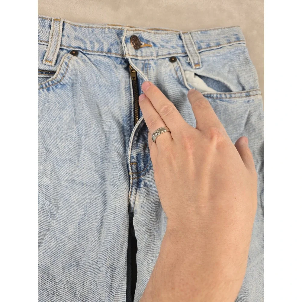 Vintage Levi's 550 Relaxed Student Jeans 28x30 Fit 26x29 Denim Orange Tab 1996